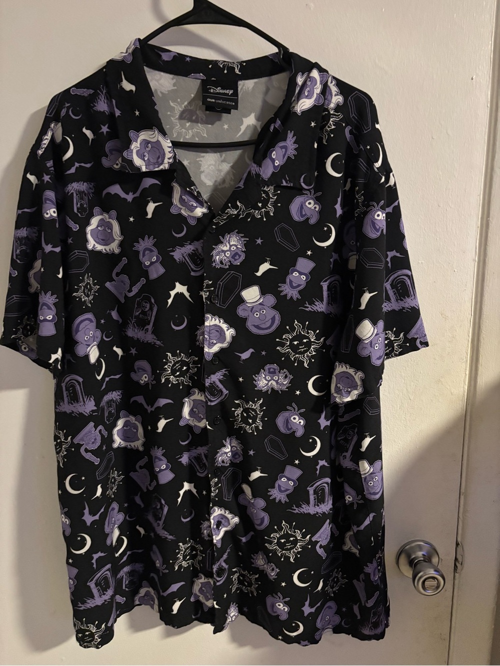 Disney Our Universe Halloween Haunted Mansion Inspired Button Front Shirt
(1108)